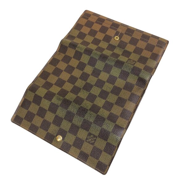 Authentic Louis Vuitton Portefeuille Damier Ebene Leather Wallet jp90-111425 - Picture 6 of 16